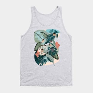 Pugs and Tropical Plants Tank Top